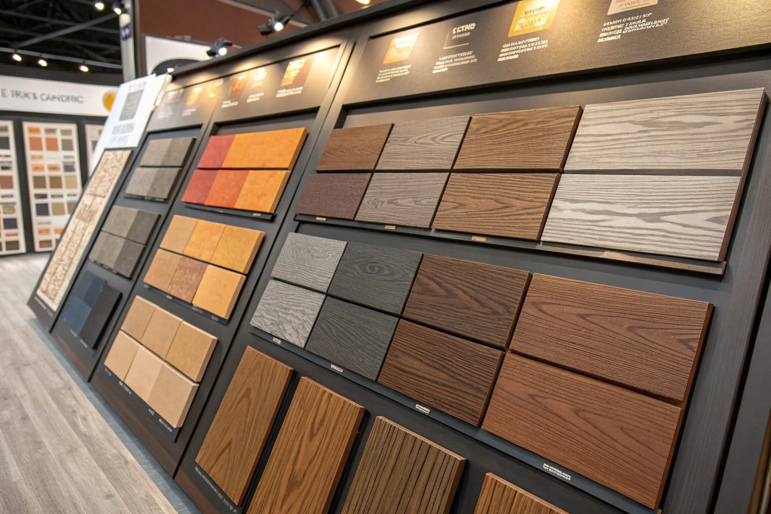 Ekodeck composite decking colour options showing natural timber tones and contemporary sustainable material choices